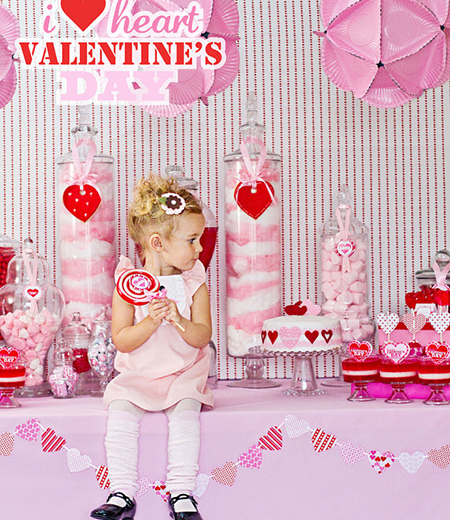 I Heart Valentines Day Printables - DIY Collection - Instant Download